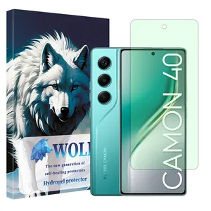 Wolf Hydrogel model anti green screen protector suitable for Tecno Camon 40 mobile phone