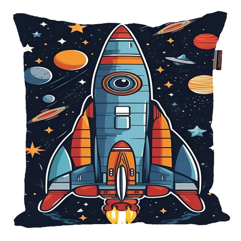 کوسن پاد آفرین مدل فانتزی طرح کهکشانی فضاپیما گرافیکی کد p1107