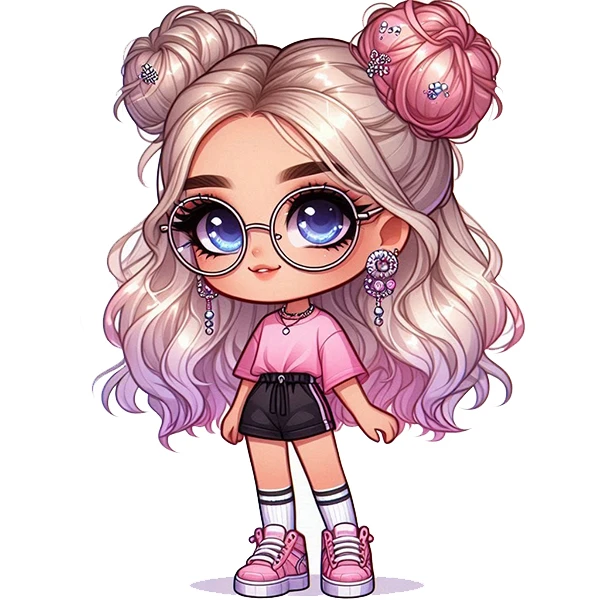  استیکر پارچه و لباس پاد آفرین طرح دختر کد 3857