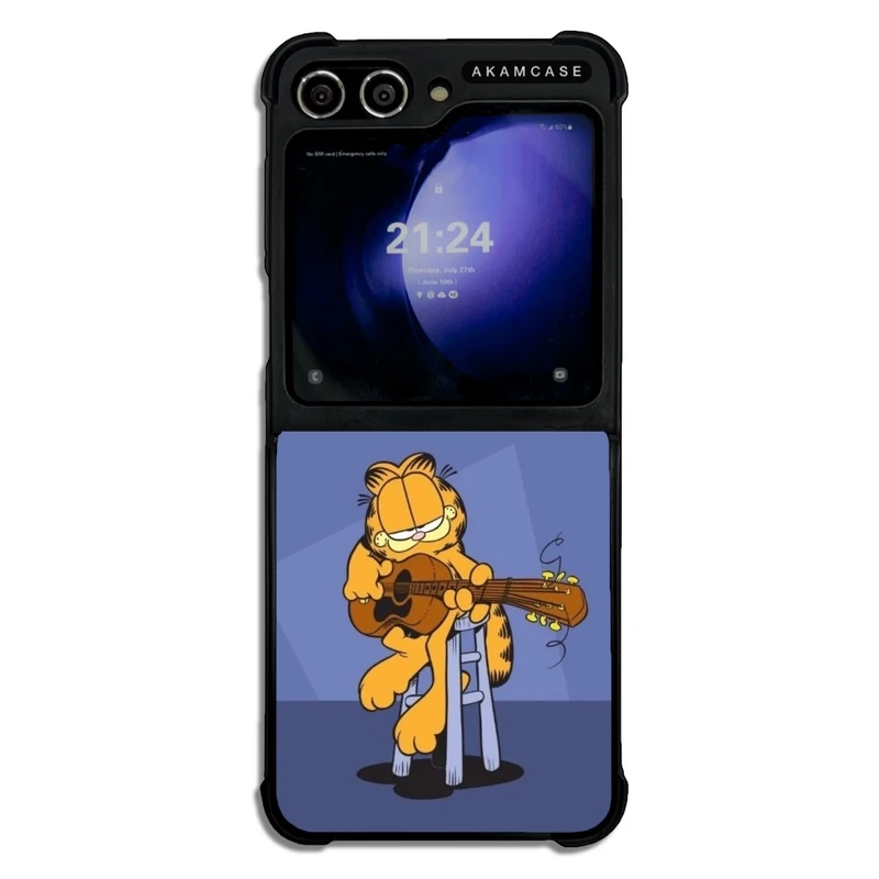 کاور آکام مدل AMC-WSGZFLIP5-GARFIELD16 مناسب برای گوشی موبایل سامسونگ Galaxy Z Flip 5