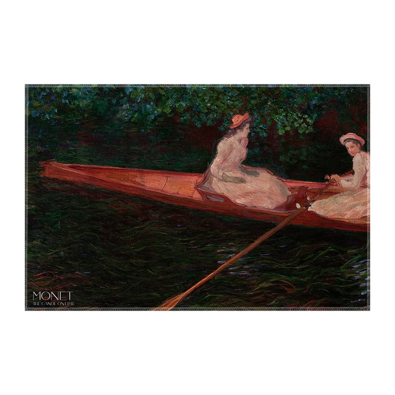 کاغذ کادو ترمه طراحان ایده مدل قایقرانی در رود اپت از مونه کد art0208 سایز 57x37 سانتی متر