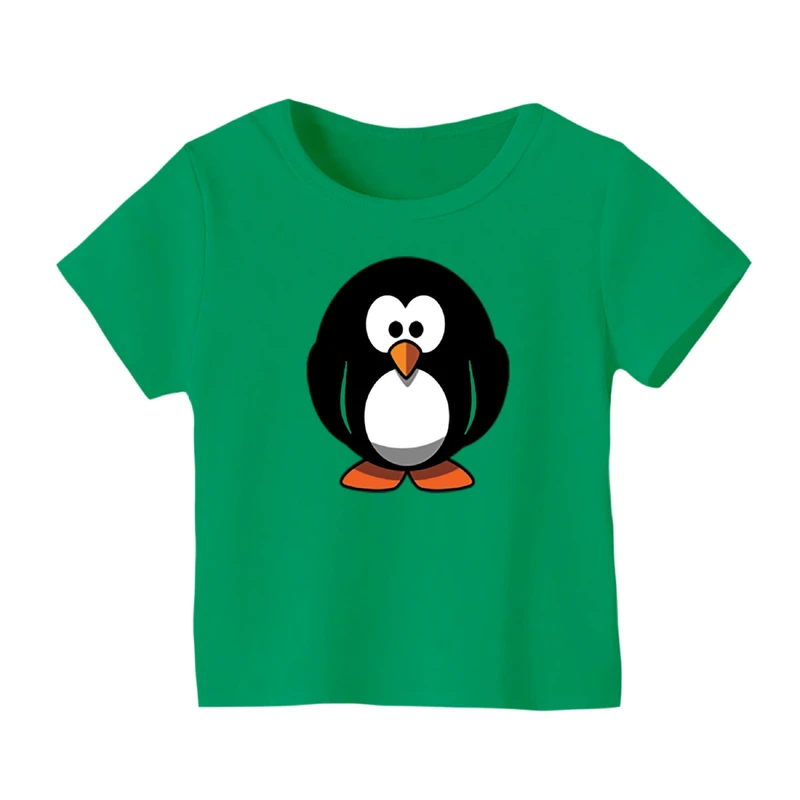 تی شرت آستین کوتاه بچگانه مدل پنگوئن کد ۷