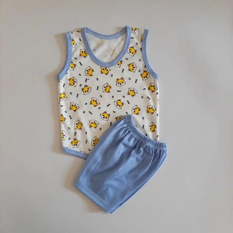 ست تاپ و شلوارک بچگانه مدل f71