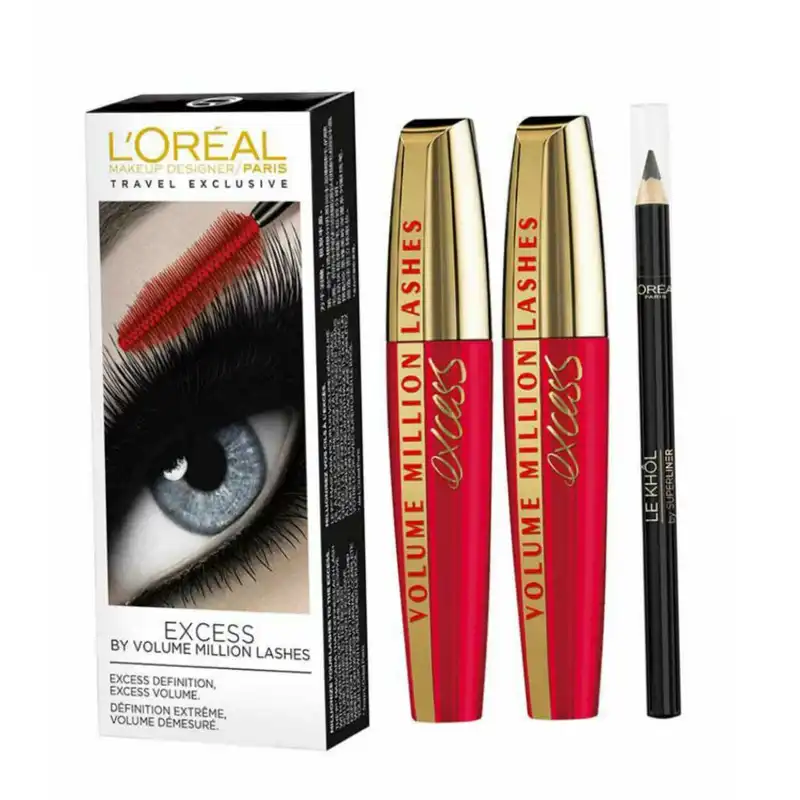 مجموعه آرایش چشم  لورآل مدل Excess بسته 3 عددی