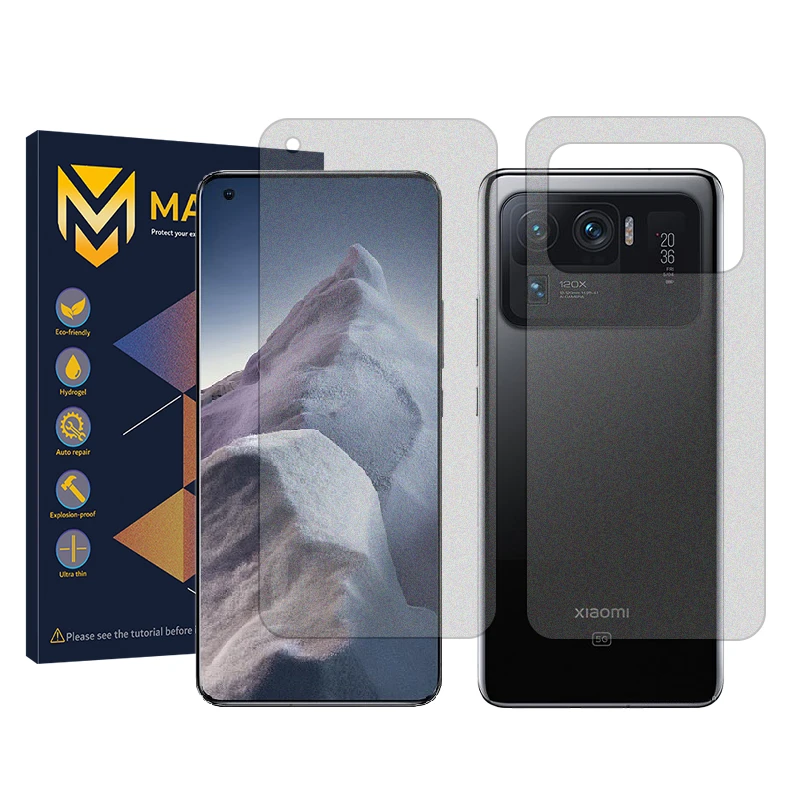 محافظ صفحه نمایش مات مستر مدل Resistant مناسب برای گوشی موبایل شیائومی Mi 11 Ultra به همراه محافظ پشت گوشی