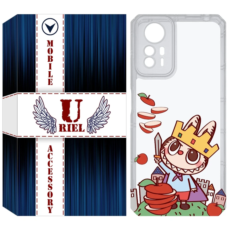 کاور یوریل قاب مدل Clear کد 115 طرح لبوبو Labubu مناسب برای گوشی موبایل شیائومی Redmi Note 12S