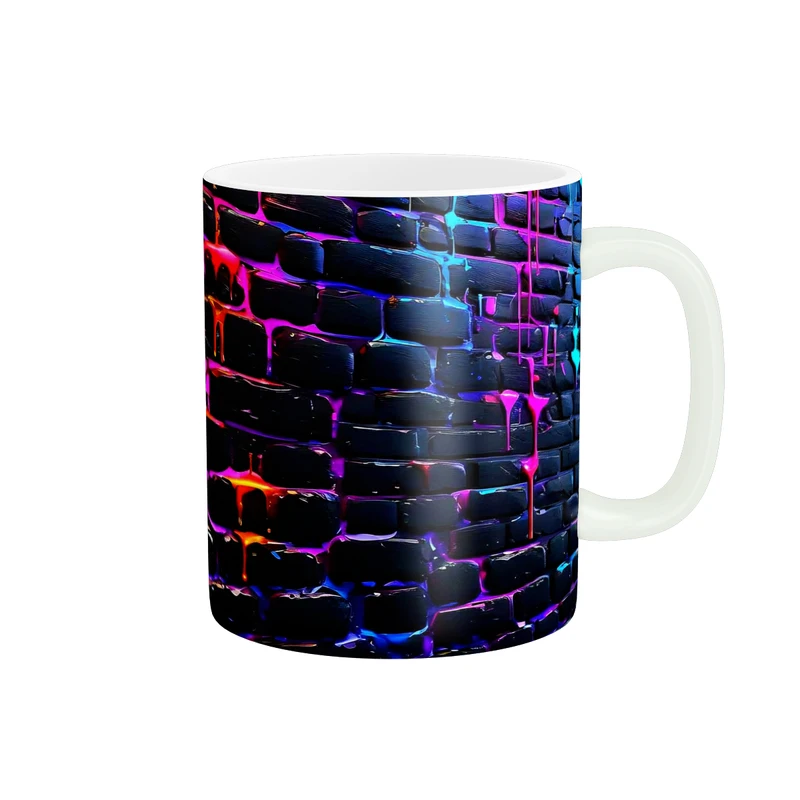 ماگ پاد آفرین طرح دیوار آجری زیبا کد 6327