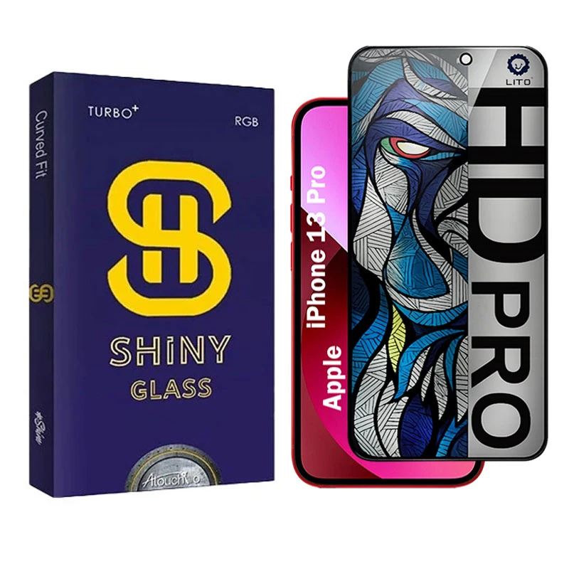 محافظ صفحه نمایش شیشه ای حریم شخصی آتوچبو مدل LIHD-AT مناسب برای گوشی موبایل اپل iPhone 13 Pro
