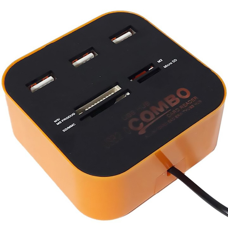 کارت خوان و هاب سه پورت USB2 مدل COMBO