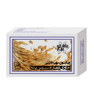 صابون شستشو عاشق بهار مدل  سبوس برنج وزن 90 گرم