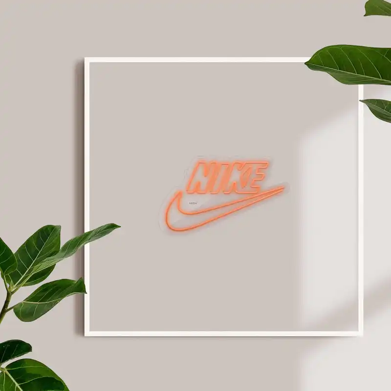 چراغ دیواری نئون دیزاین طرح Nike-Text_ORG
