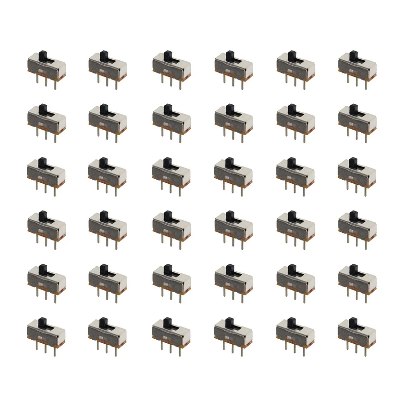 کلید کشویی مینیاتوری دو حالته مدل KM-KV01D بسته 36 عددی