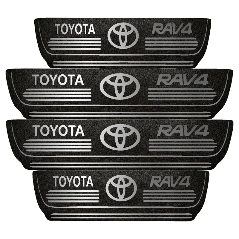  برچسب پارکابی خودرو مهدیار طرح چرم کد pka1030 مناسب برای تویوتا  rav4  بسته 4 عددی