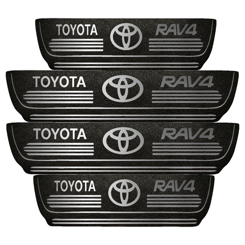  برچسب پارکابی خودرو مهدیار طرح چرم کد pka1030 مناسب برای تویوتا rav4 بسته 4 عددی