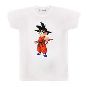 تی شرت بچگانه پرمانه طرح انیمه دراگون بال کد pmt.3750