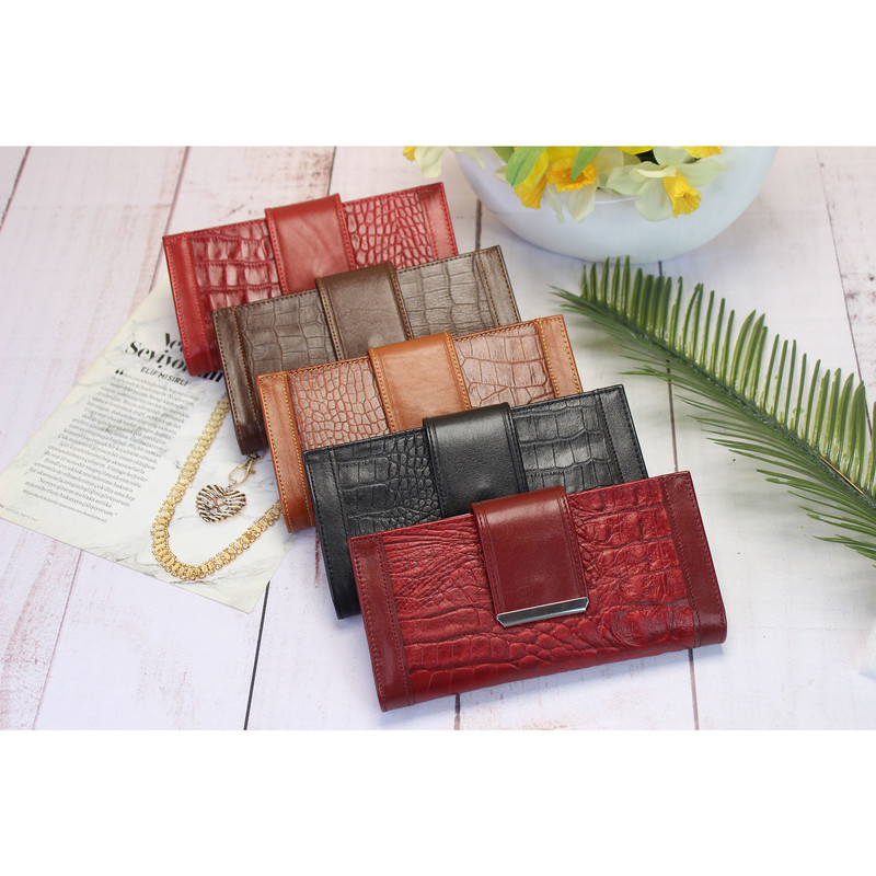 کیف پول زنانه مدل چرم طبیعی کد KZD-086