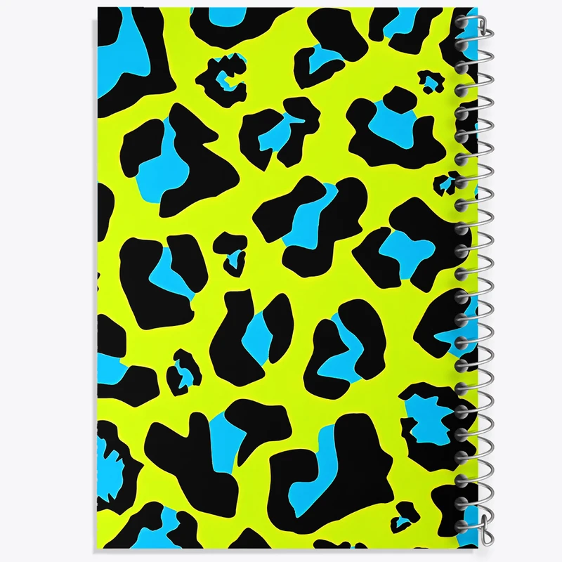 دفتر مشق 50 برگ خندالو طرح پترن پلنگی کد N4858