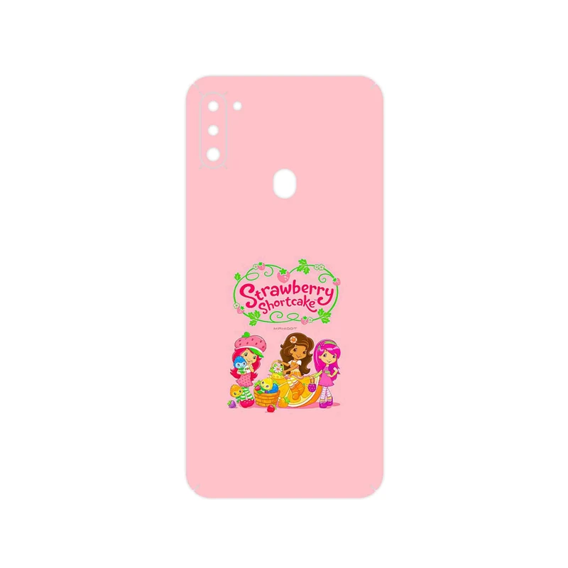 برچسب پوششی ماهوت مدل Strawberry Shortcake مناسب برای گوشی موبایل سامسونگ Galaxy A11