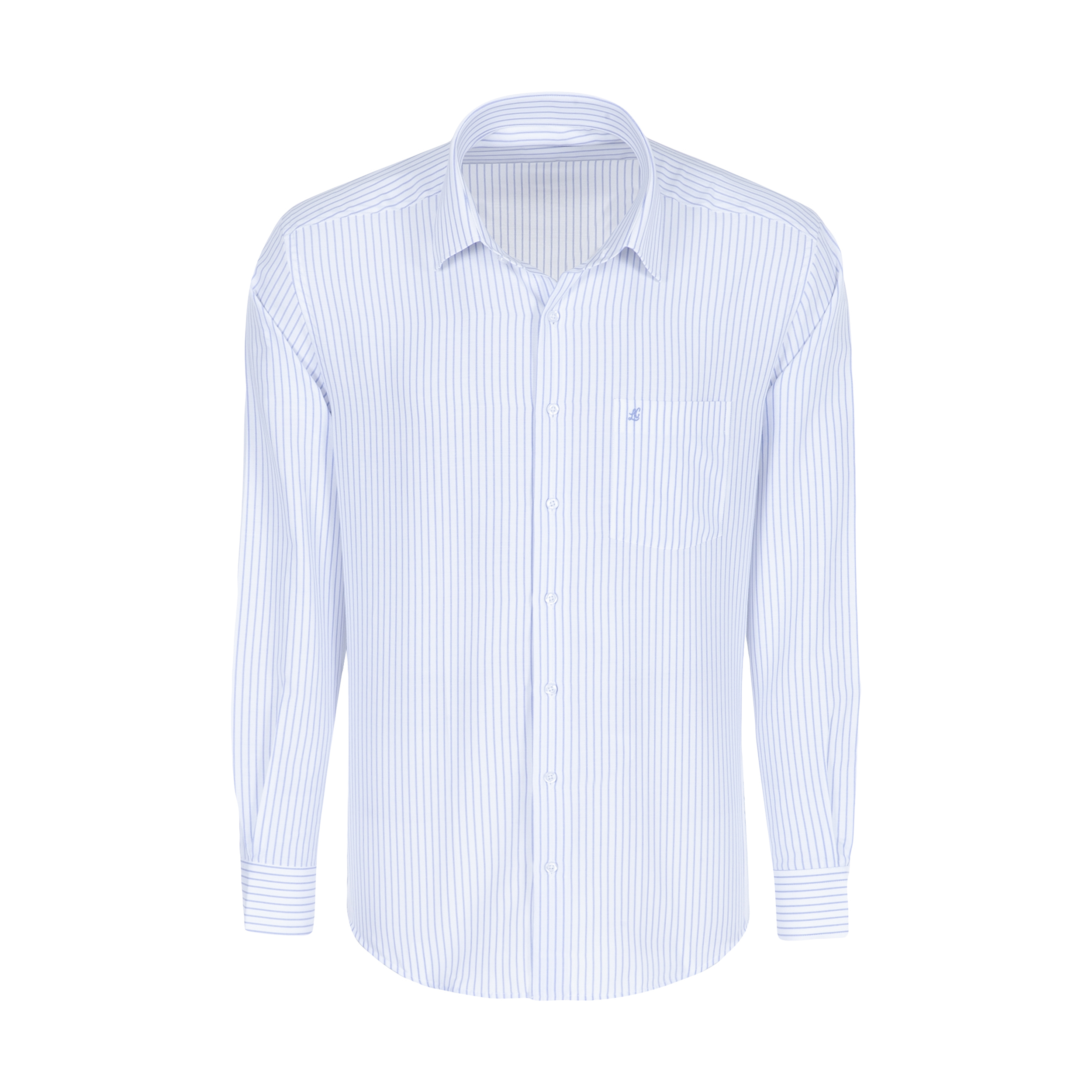 پیراهن آستین بلند مردانه ال سی من مدل 02181291-blue 175