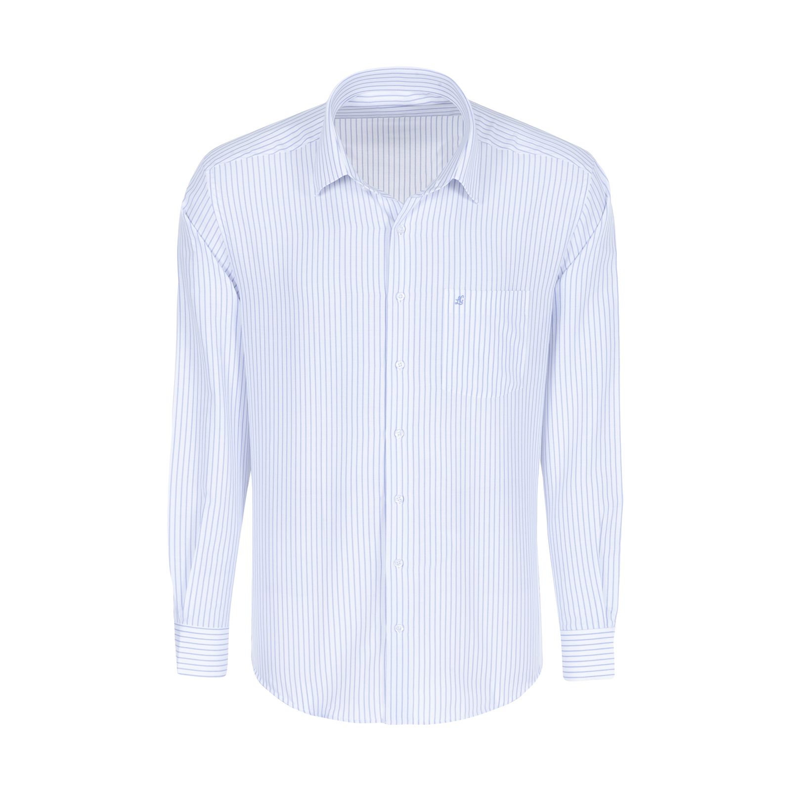 پیراهن آستین بلند مردانه ال سی من مدل 02181291-blue 175 -  - 1