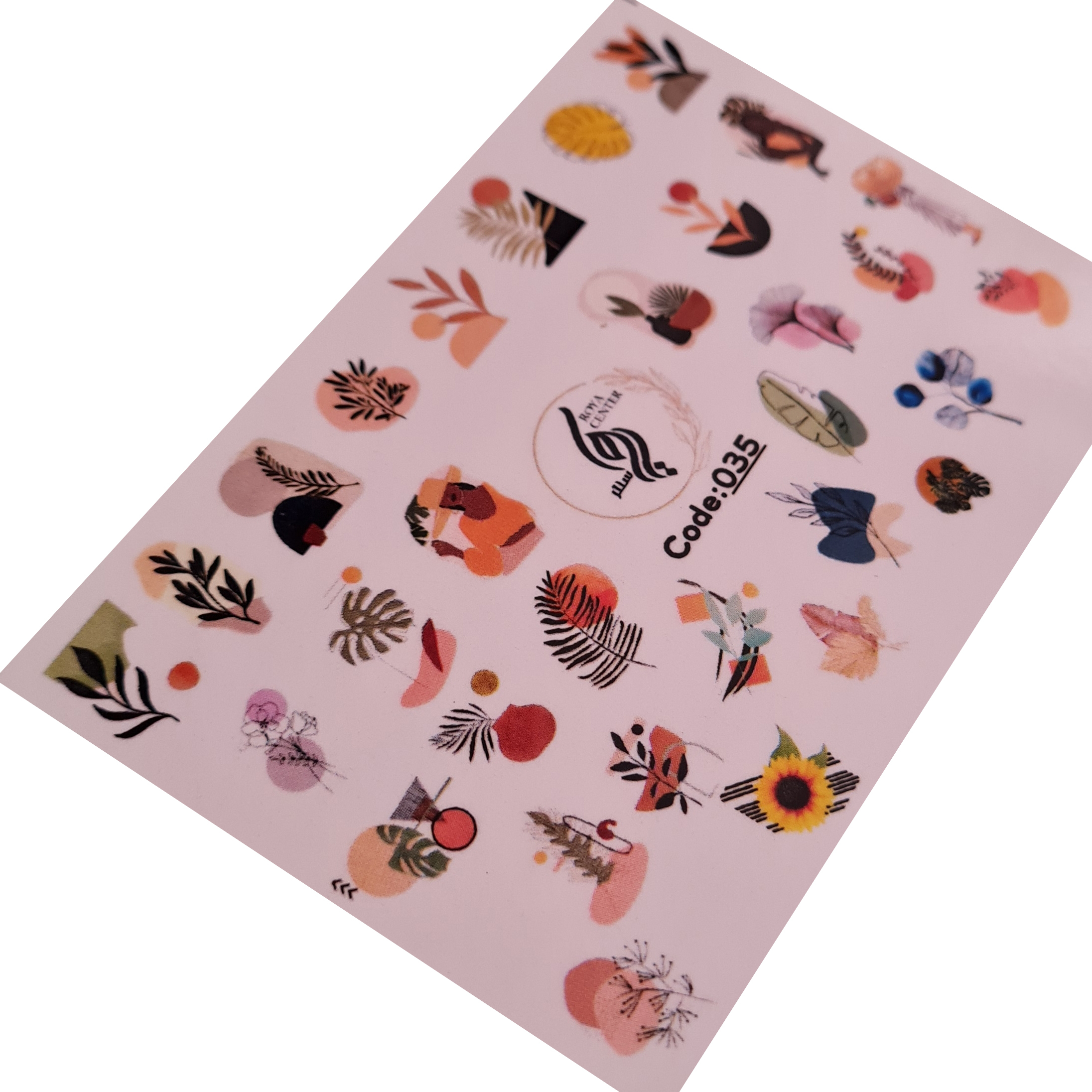 برچسب لنز ناخن مدل 035