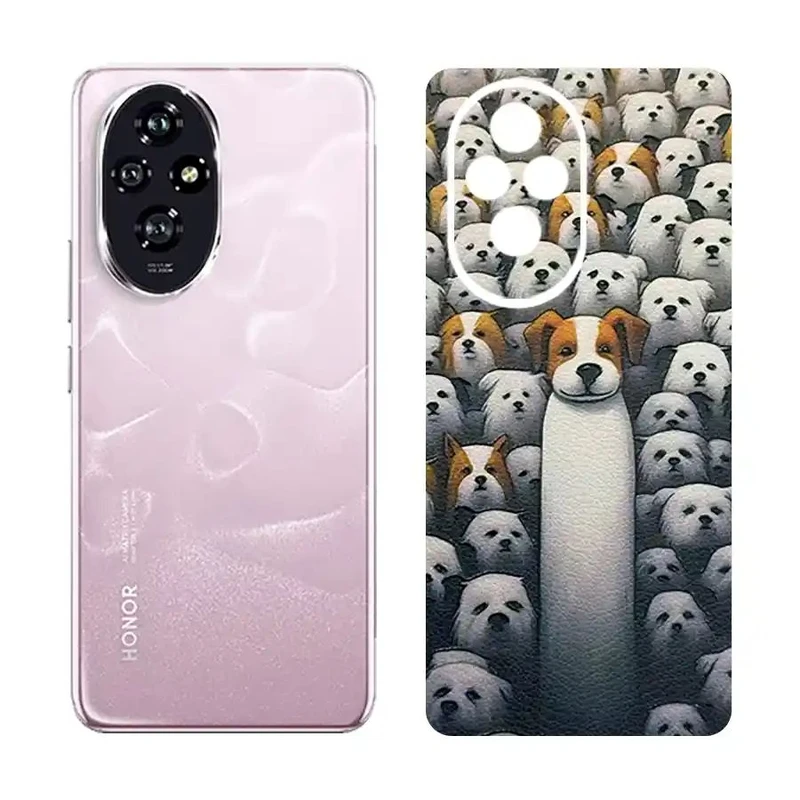 برچسب پوششی ریمکس مدل Cover طرح سگ مناسب برای گوشی موبایل آنر 200 / 200