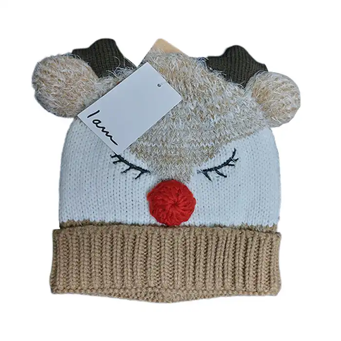 کلاه بافتنی بچگانه آی ام مدل عروسکی