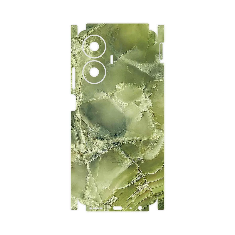 برچسب پوششی ماهوت مدل Green_Crystal_Marble-FullSkin مناسب برای گوشی موبایل ریلمی C55