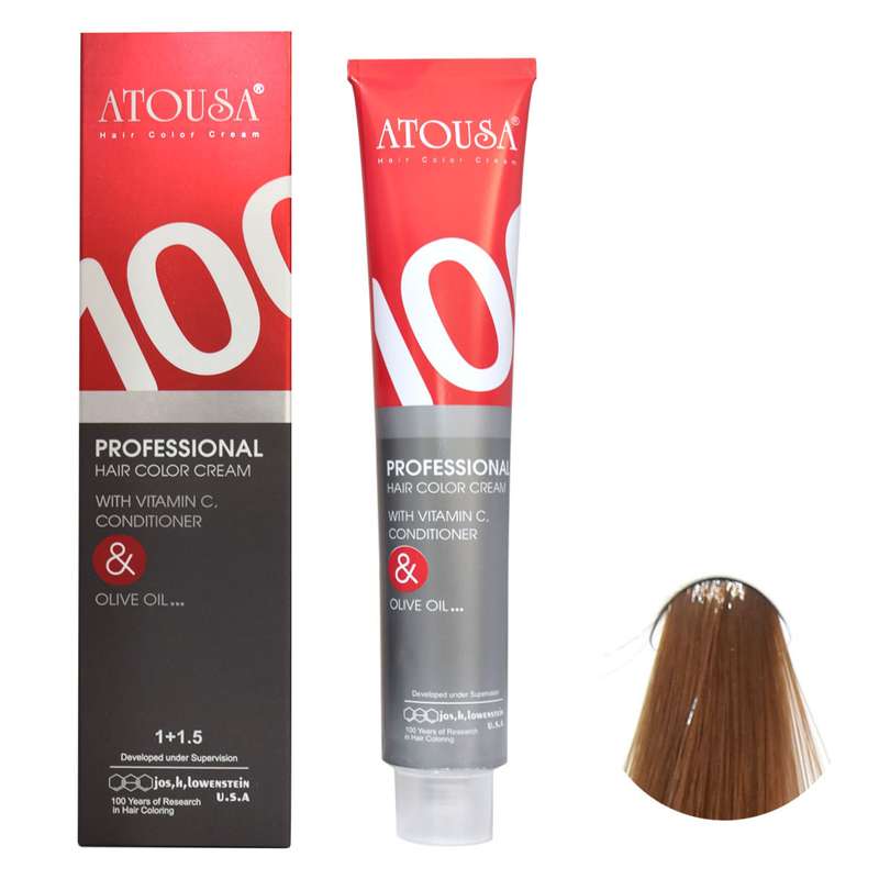 رنگ مو آتوسا شماره 6.32 حجم 100 میلی لیتر رنگ بلوند تنباکویی تیره