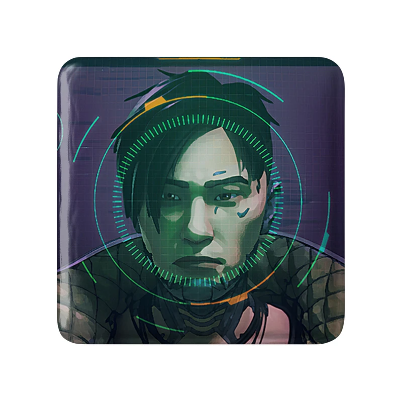 مگنت خندالو طرح crypto ایکس لجند مدل مربعی کد 30964