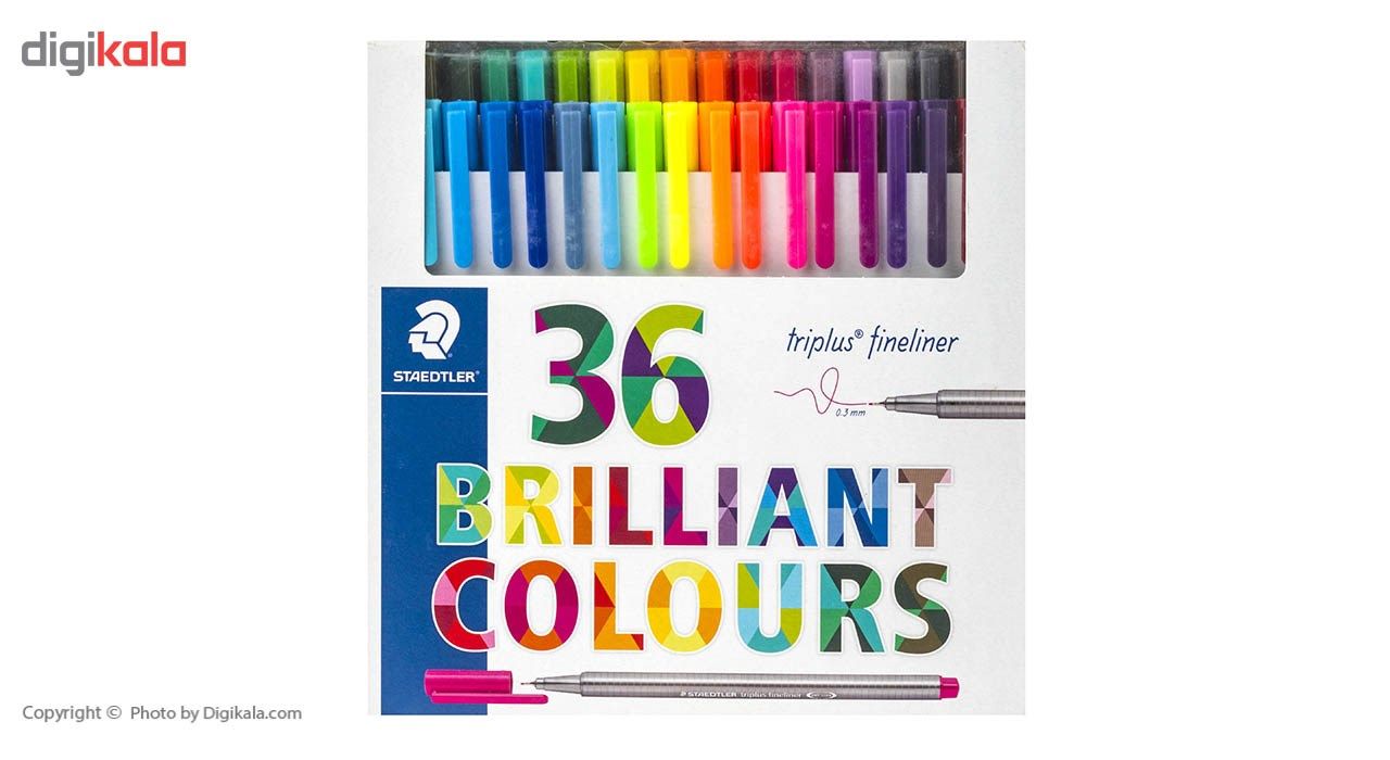 روان نویس 36 رنگ استدلر مدل Triplus Brilliant Colors