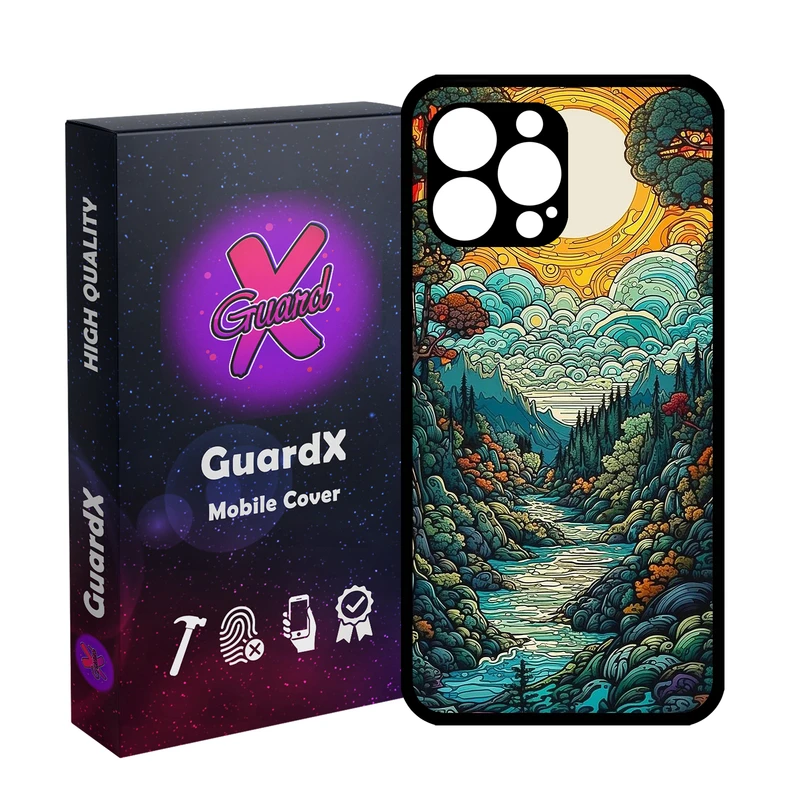کاور گارد ایکس طرح منظره مدل Glass10767 مناسب برای گوشی موبایل اپل iPhone 12 Pro