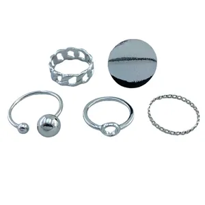 انگشتر زنانه مدل R4005 مجموعه 5 عددی