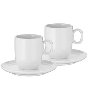 ست فنجان و نعلبکی 4 پارچه دبلیو ام اف مدل Barista Cafe Creme