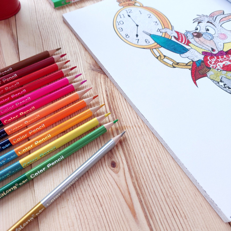 مداد آبرنگی 24 رنگ یالونگ مدل DOU