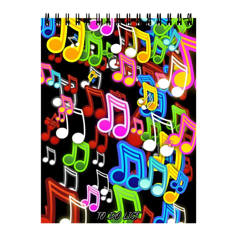 دفتر برنامه ریزی 60 برگ طرح موسیقی کد 376