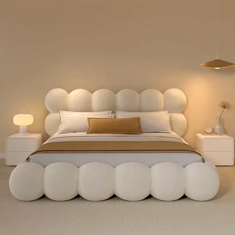تخت خواب تدی دونفره لوکس مدل پنبه سایز 200×180 سانتی متر