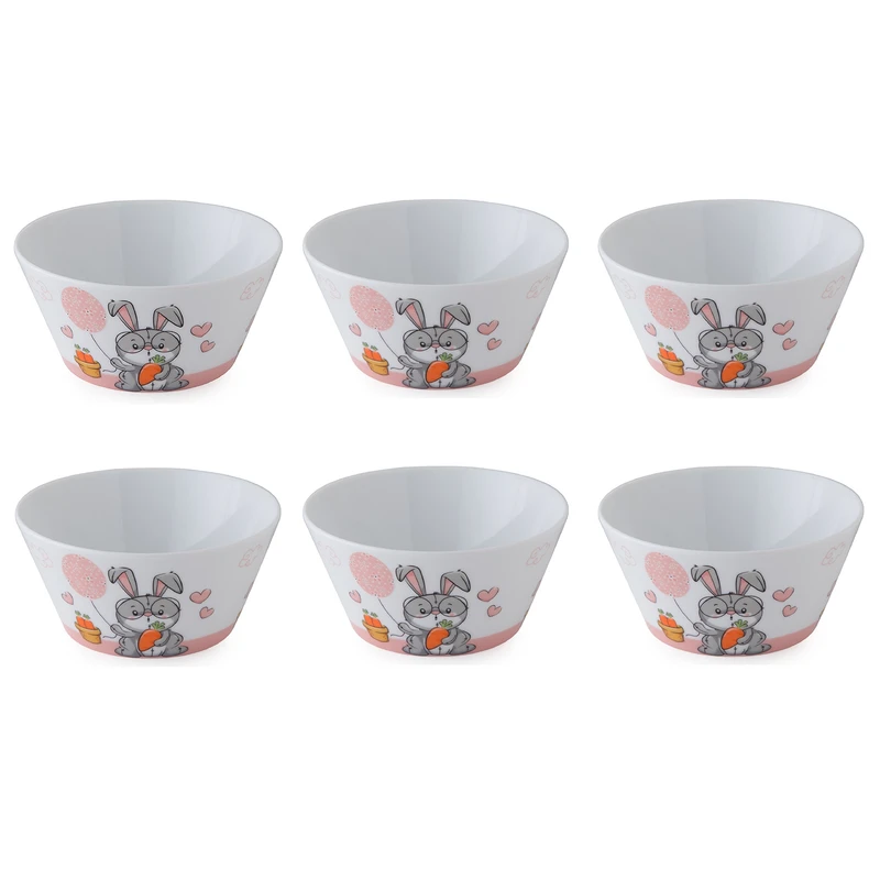 پیاله زی مدل فرم اس 12 هپی ربیت درجه عالی بسته 6 عددی