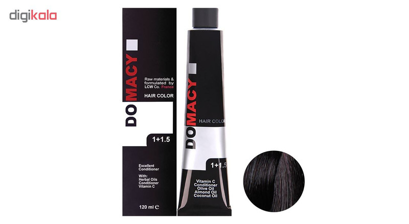 رنگ مو دوماسی سری ارغوانی شماره 3.2 حجم 120 میلی لیتر رنگ شرابی تیره