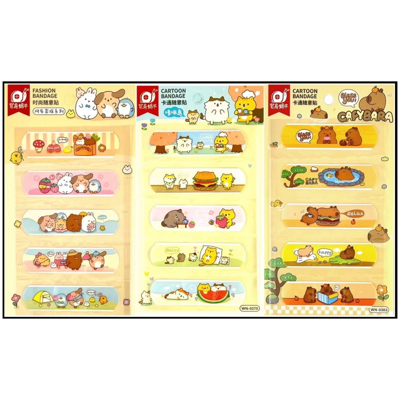 چسب زخم مدل فانتزی کد 0104 سه بسته 5 عددی