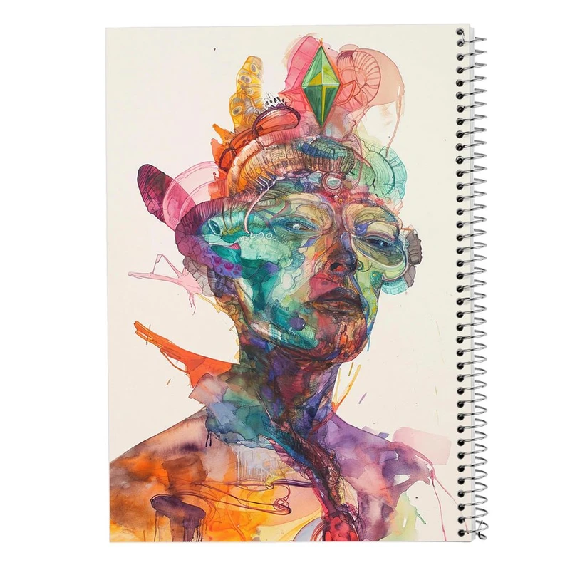 دفتر شطرنجی 50 برگ مدوپد طرح نقاشی آدم کد DF15655