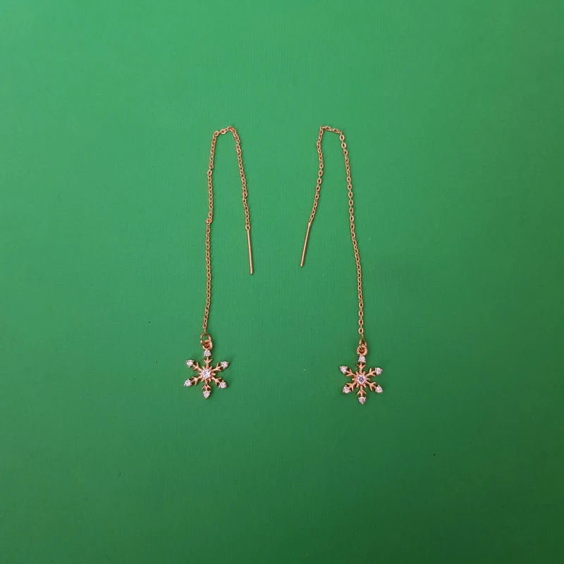 گوشواره زنانه وای اس ایکس مدل دانه برف