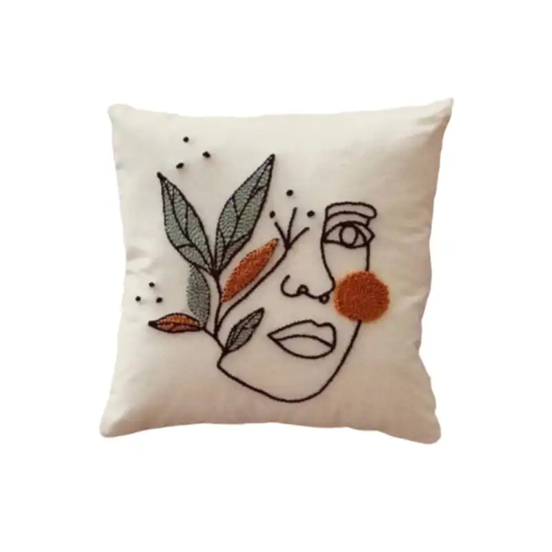 کوسن سوزن دوزی مدل چهره