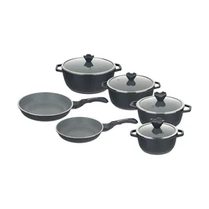سرویس پخت و پز 10 پارچه عروس سری کلاسیک خطی مدل DKE-0100
