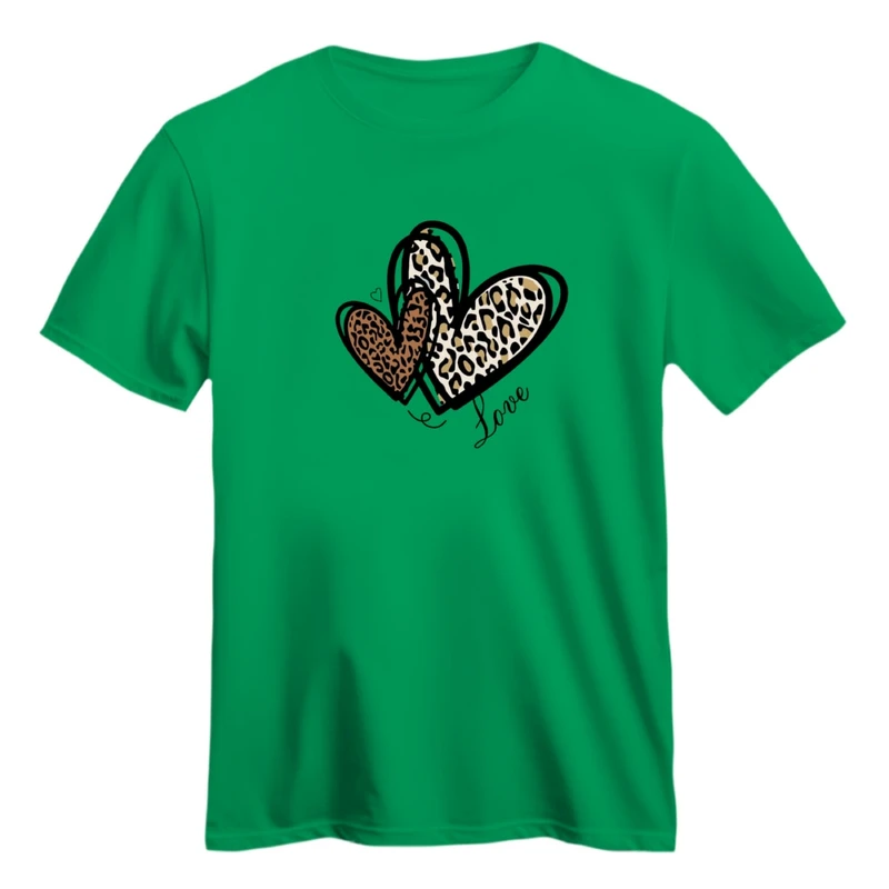 تی شرت آستین کوتاه زنانه مدل دوقلب کد 01