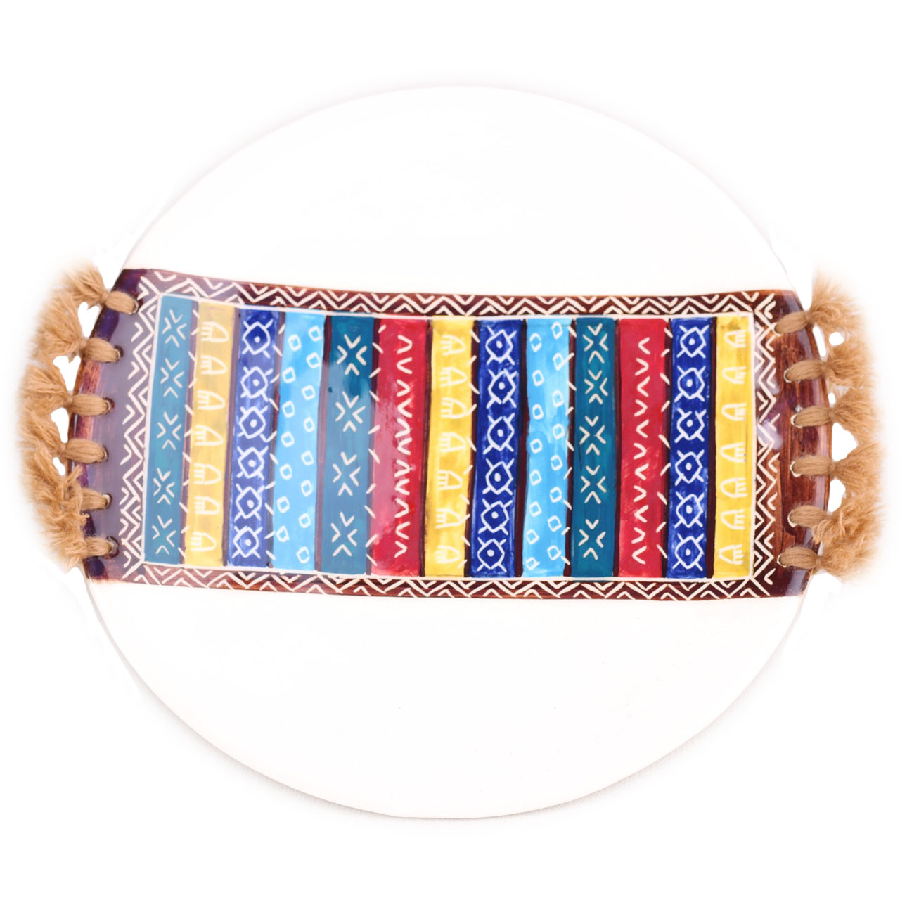 بشقاب طرح گلیم کد C05