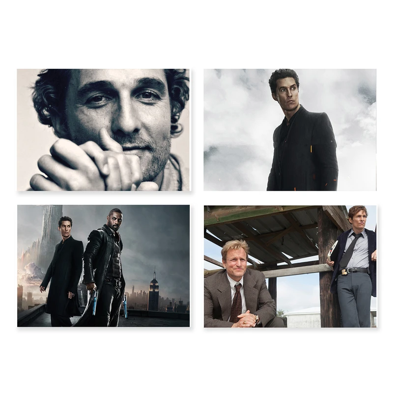 پوستر طرح متیو مک کانهی کد A-2256-Matthew McConaughey مجموعه 4 عددی