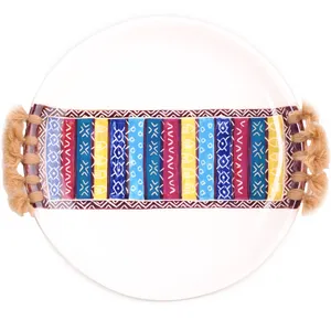 بشقاب طرح گلیم کد C06