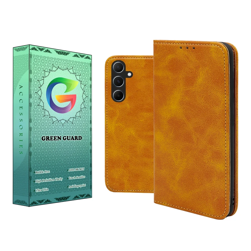 کیف کلاسوری گرین گارد طرح چرمی مدل Bitta مناسب برای گوشی موبایل سامسونگ Galaxy A55