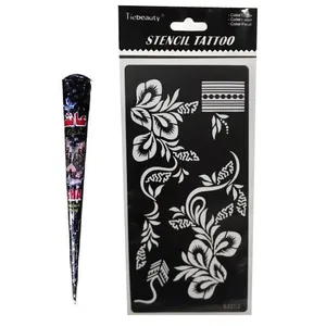 شابلون تتو و حنا طراحی کد 211 بسته 2 عددی